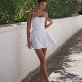 Isabella Mini Dress - White - Set Studio