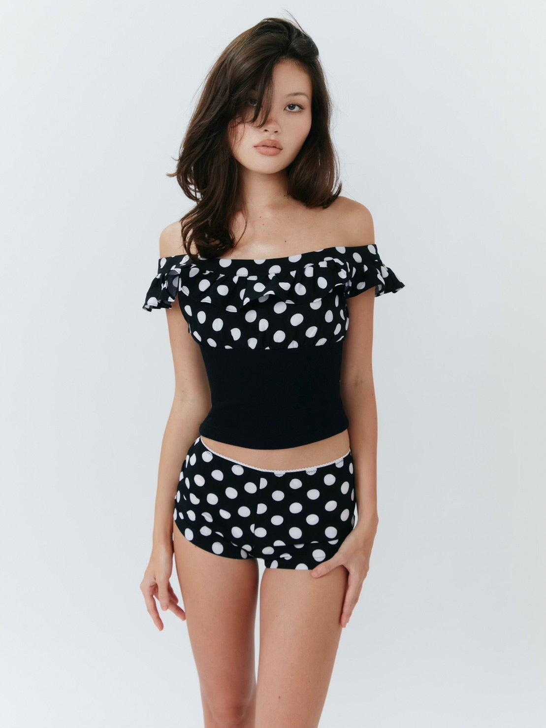 Alda Shorts - Polka Dot Black - Set Studio