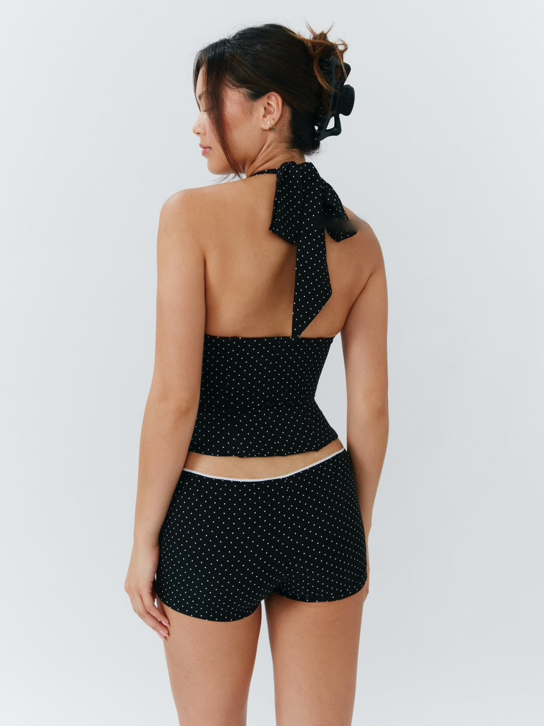 Alda Shorts - Mini Polka Dot Black - Set Studio