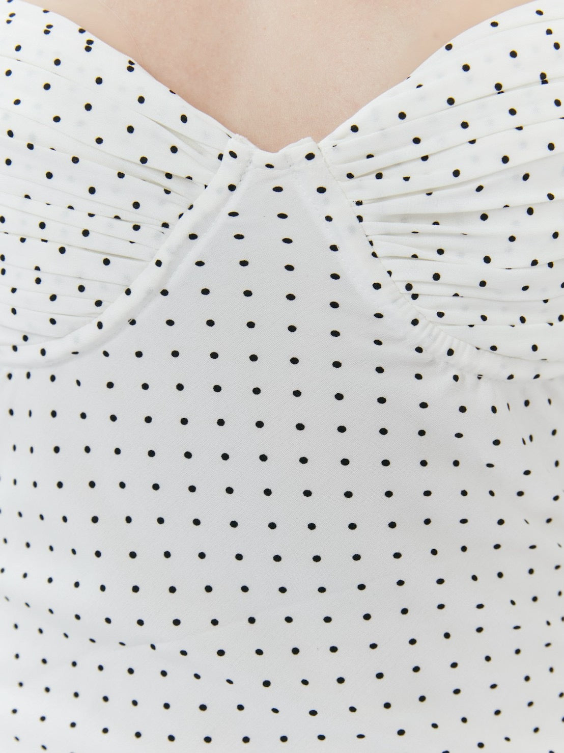 Blossom Midi Dress - Polka Dot White - Set Studio