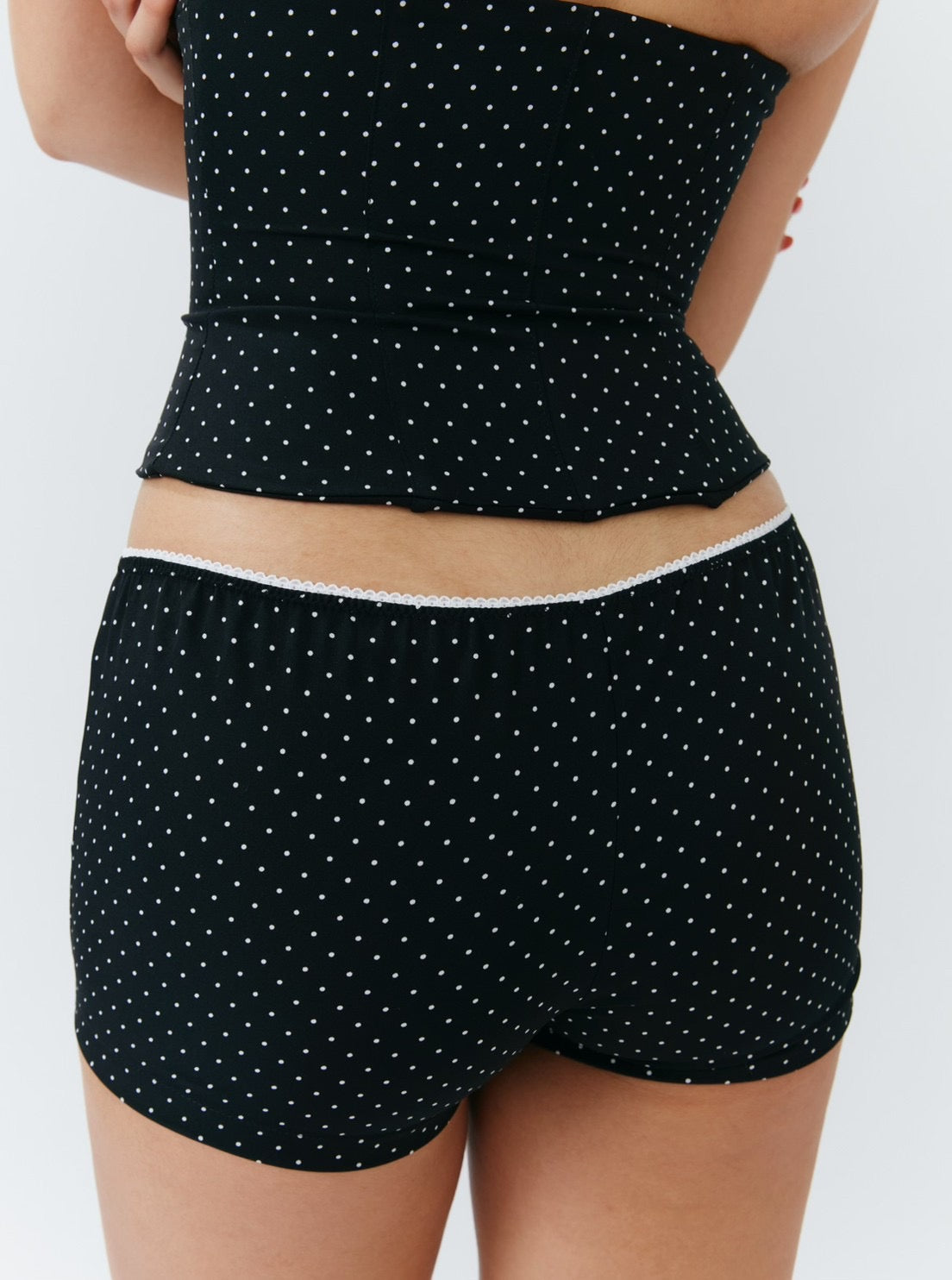 Alda Shorts - Mini Polka Dot Black - Set Studio