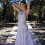 Rosalia Maxi Dress - Polka Dot White - Set Studio