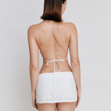 Rivera Halter Top - White - Set Studio