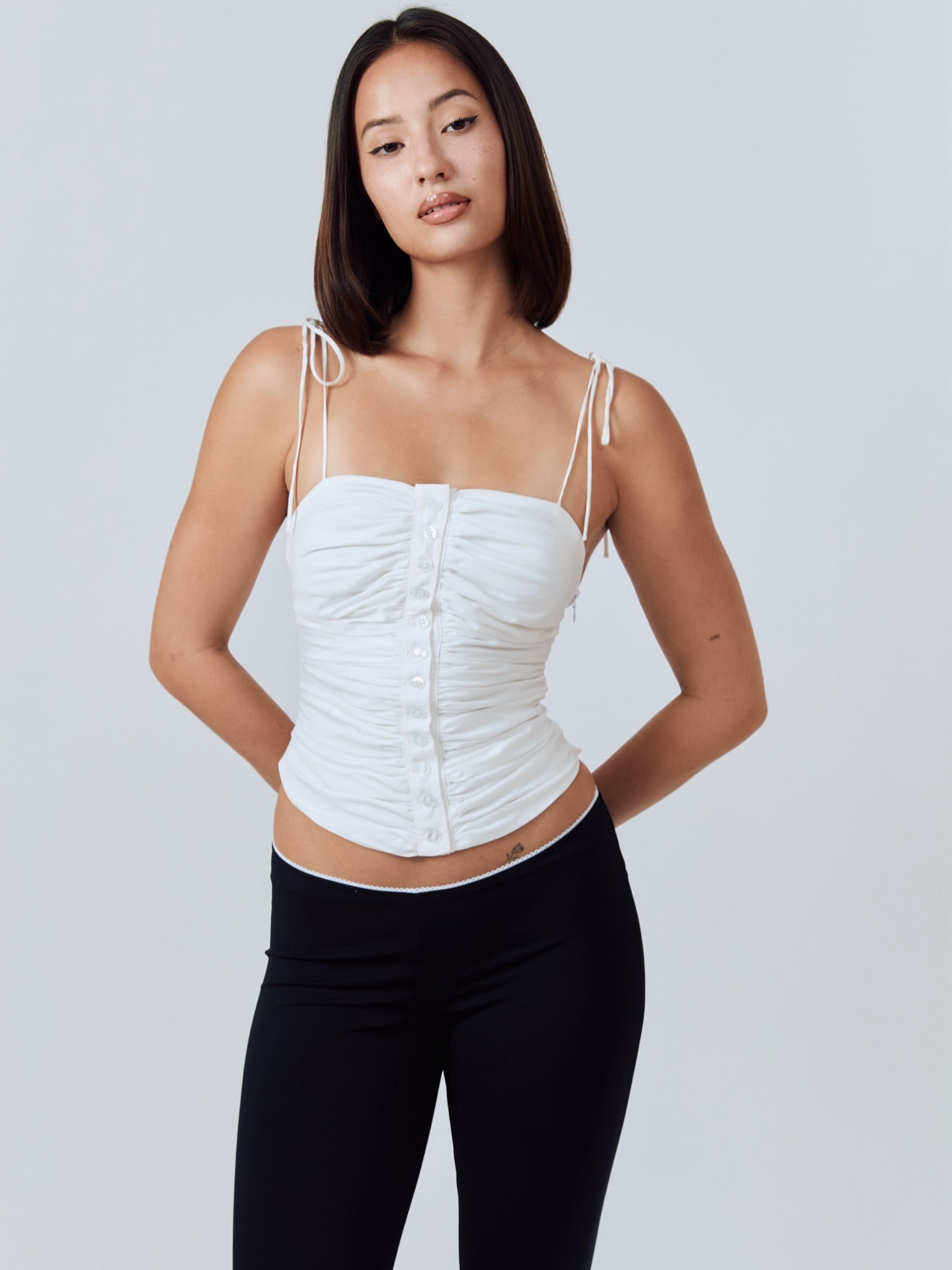Isabella Top - White - Set Studio