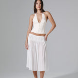 Rossana Halter Top - Ivory - Aiumi