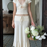 Masha Skirt - Ivory - Set Studio