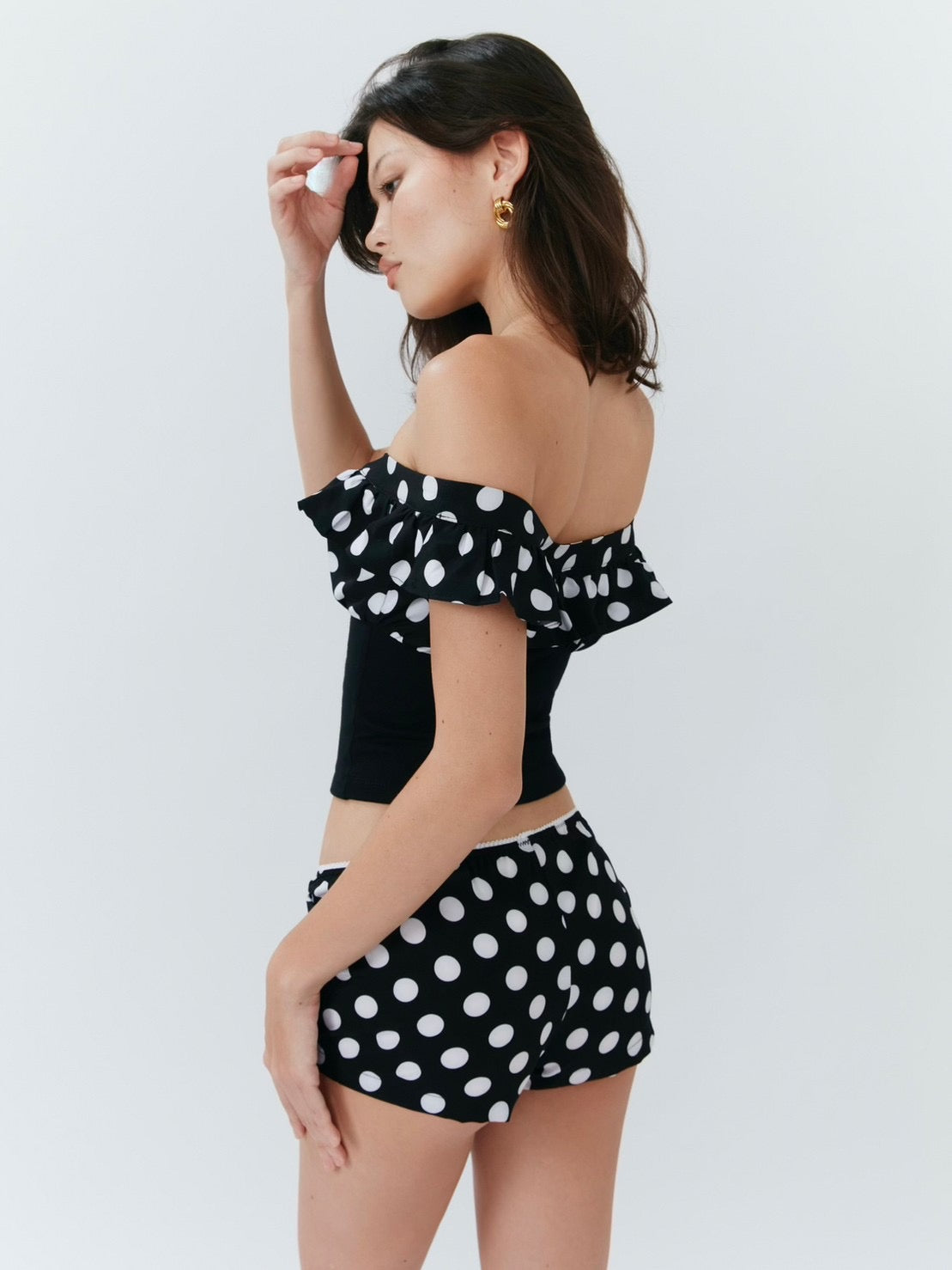 Alda Shorts - Polka Dot Black - Set Studio