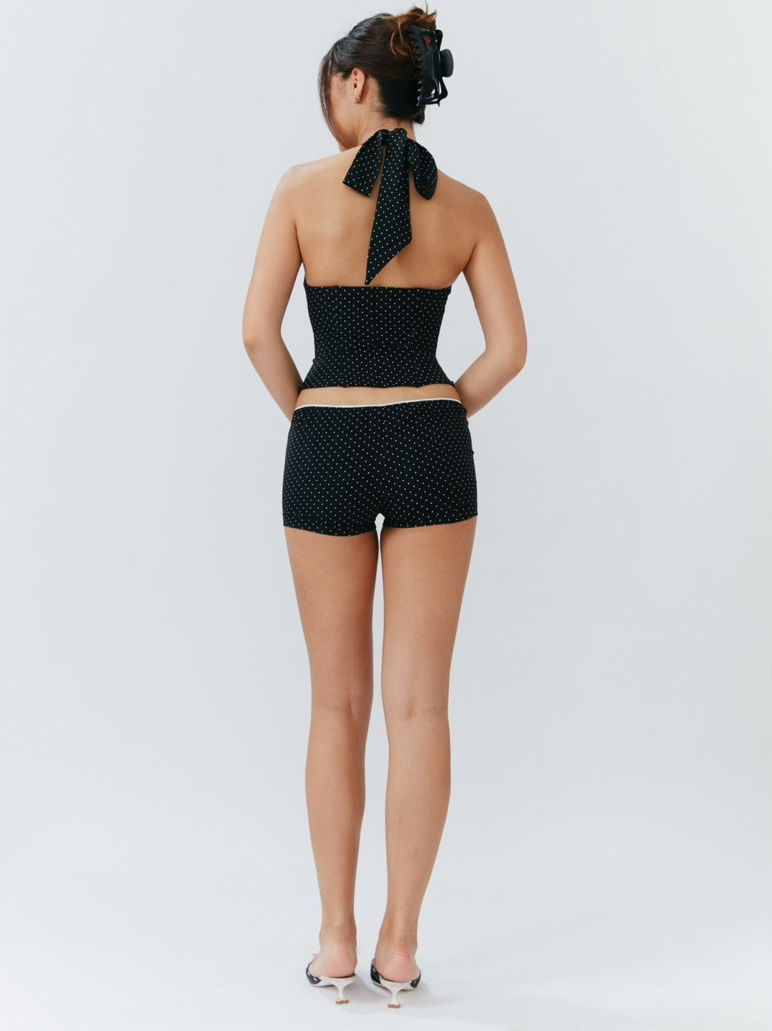Alda Shorts - Mini Polka Dot Black - Set Studio