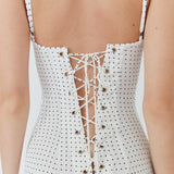 Blossom Midi Dress - Polka Dot White - Set Studio