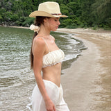 Coral Bralette Top - Ivory - Set Studio