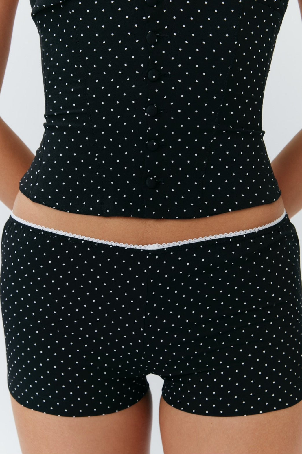 Alda Shorts - Mini Polka Dot Black - Set Studio