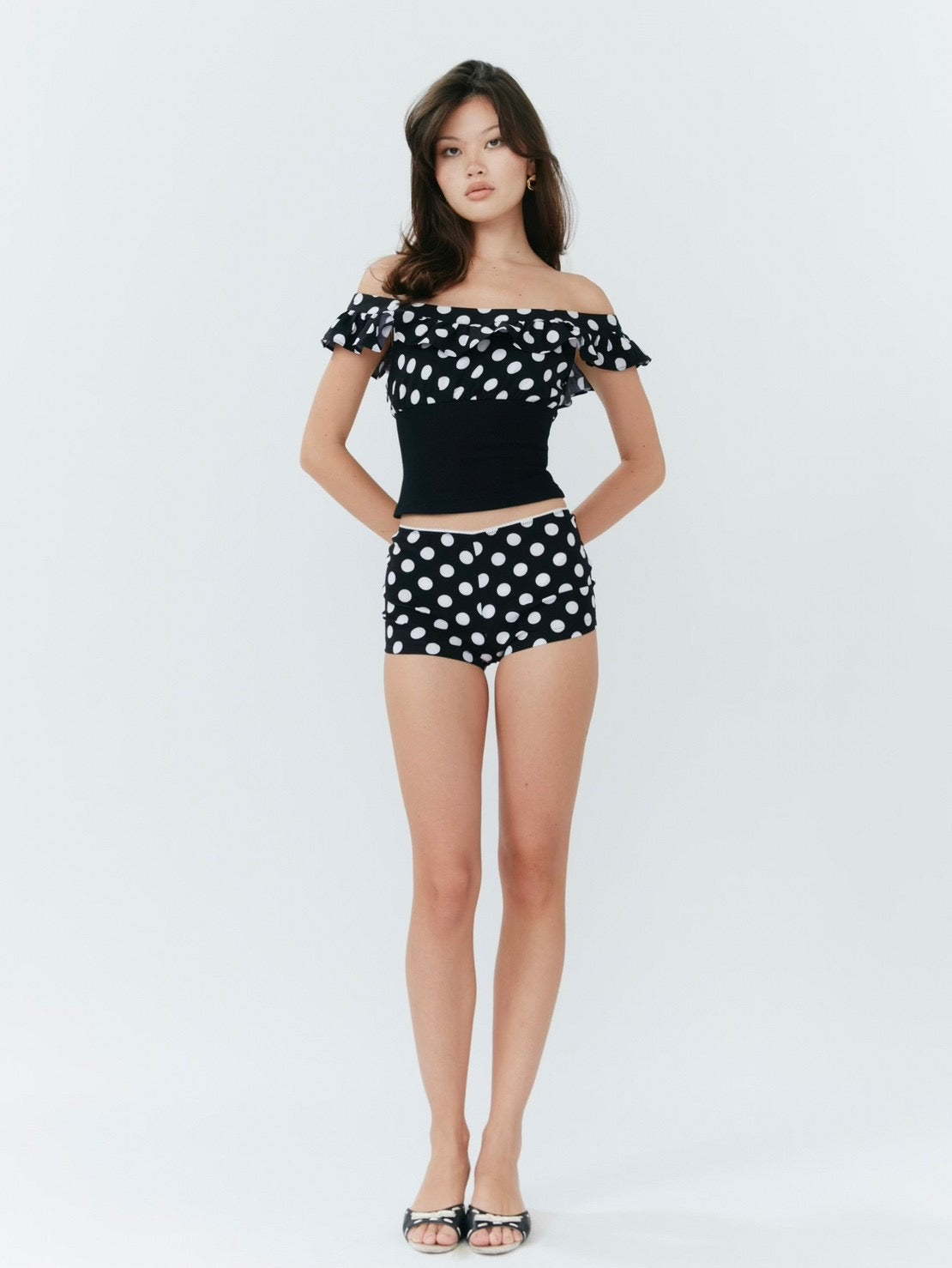 Alda Shorts - Polka Dot Black - Set Studio