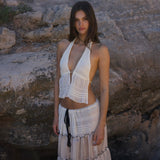 Rivera Halter Top - Seashell - Set Studio