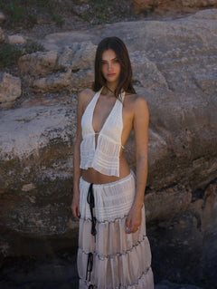 Rivera Halter Top - Seashell - Set Studio