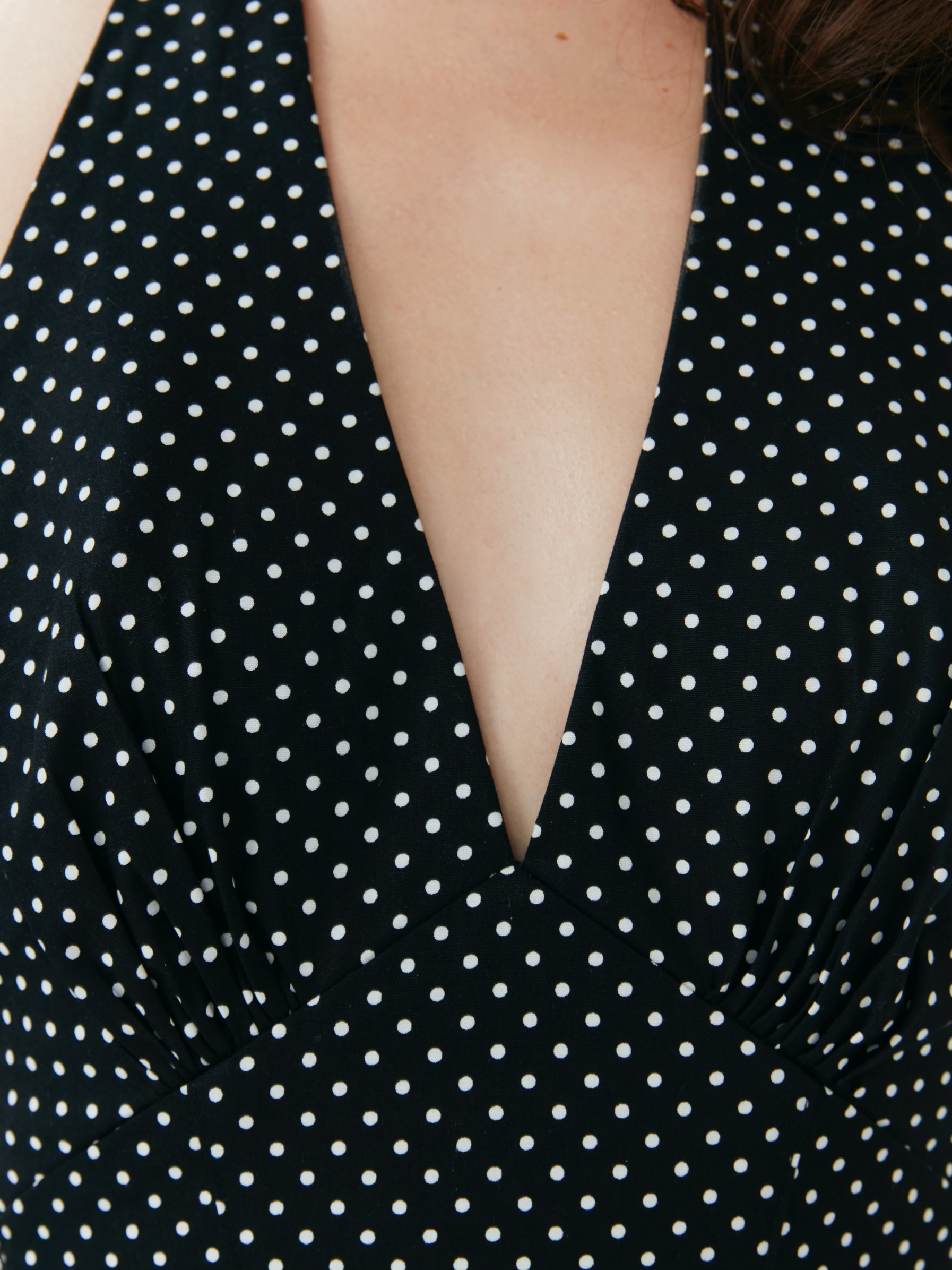 Rosalia Maxi Dress - Polka Dot Black - Set Studio