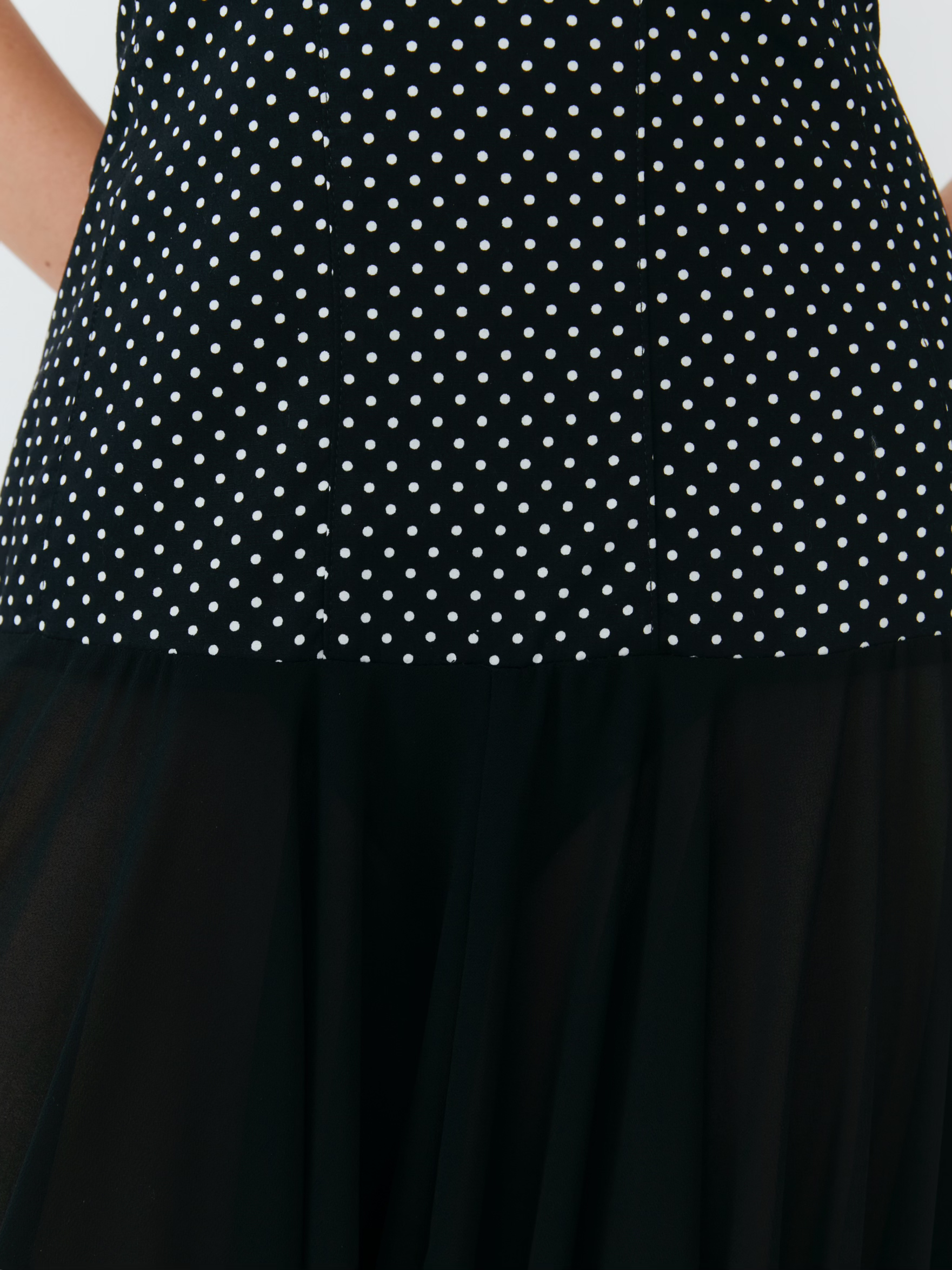 Rosalia Maxi Dress - Polka Dot Black - Set Studio