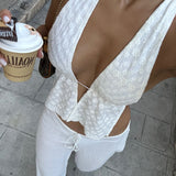 Rivera Halter Top - White - Set Studio