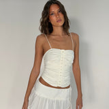 Sample Poppy mini skirt white - (X-Small) - Aiumi