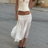 Rossana Halter Top - Ivory - Aiumi