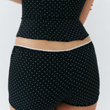 Alda Shorts - Mini Polka Dot Black