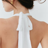 Rosanna Halter Top - White