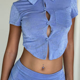 Sample Amina Top - Purple - Set Studio