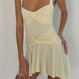 Sienna Mini Dress - Butter - Aiumi
