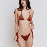 Ellie Bikini Top - Brown
