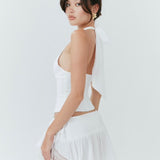 Rosanna Halter Top - White