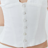 Rosanna Halter Top - White