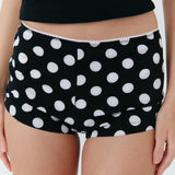 Alda Shorts - Polka Dot Black