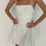 Isabella Mini Dress - White - Aiumi