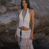 Rivera Halter Top - Seashell