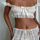 Sample Crop Top - Ivory
