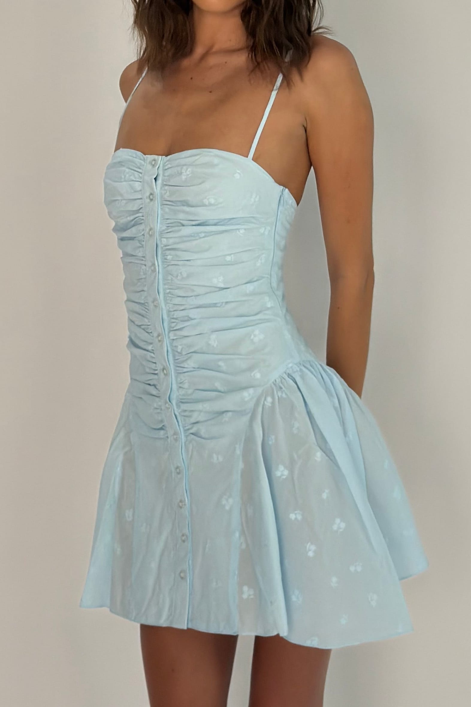 Isabella mini dress - ice blue - Aiumi