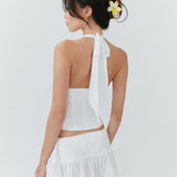 Poppy Mini Skirt - White