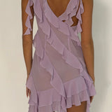 Sample Ruffle mini dress (X-Small) - Aiumi