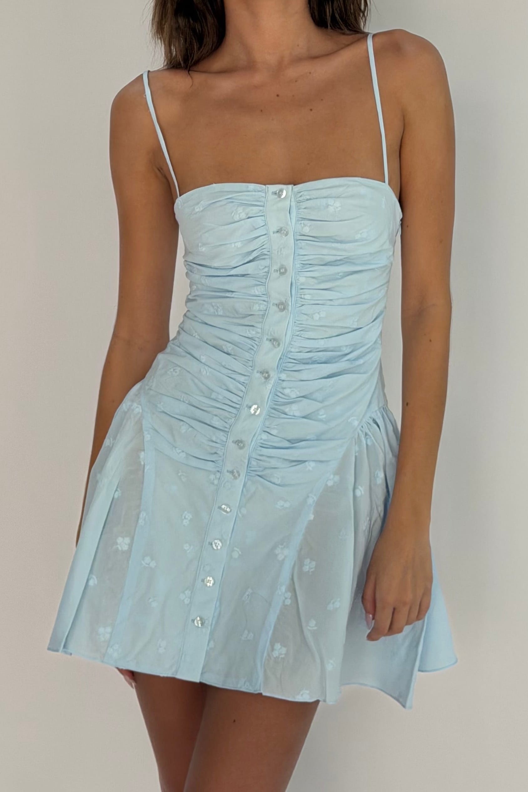 Isabella mini dress - ice blue - Aiumi