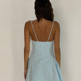 Isabella mini dress - ice blue - Aiumi