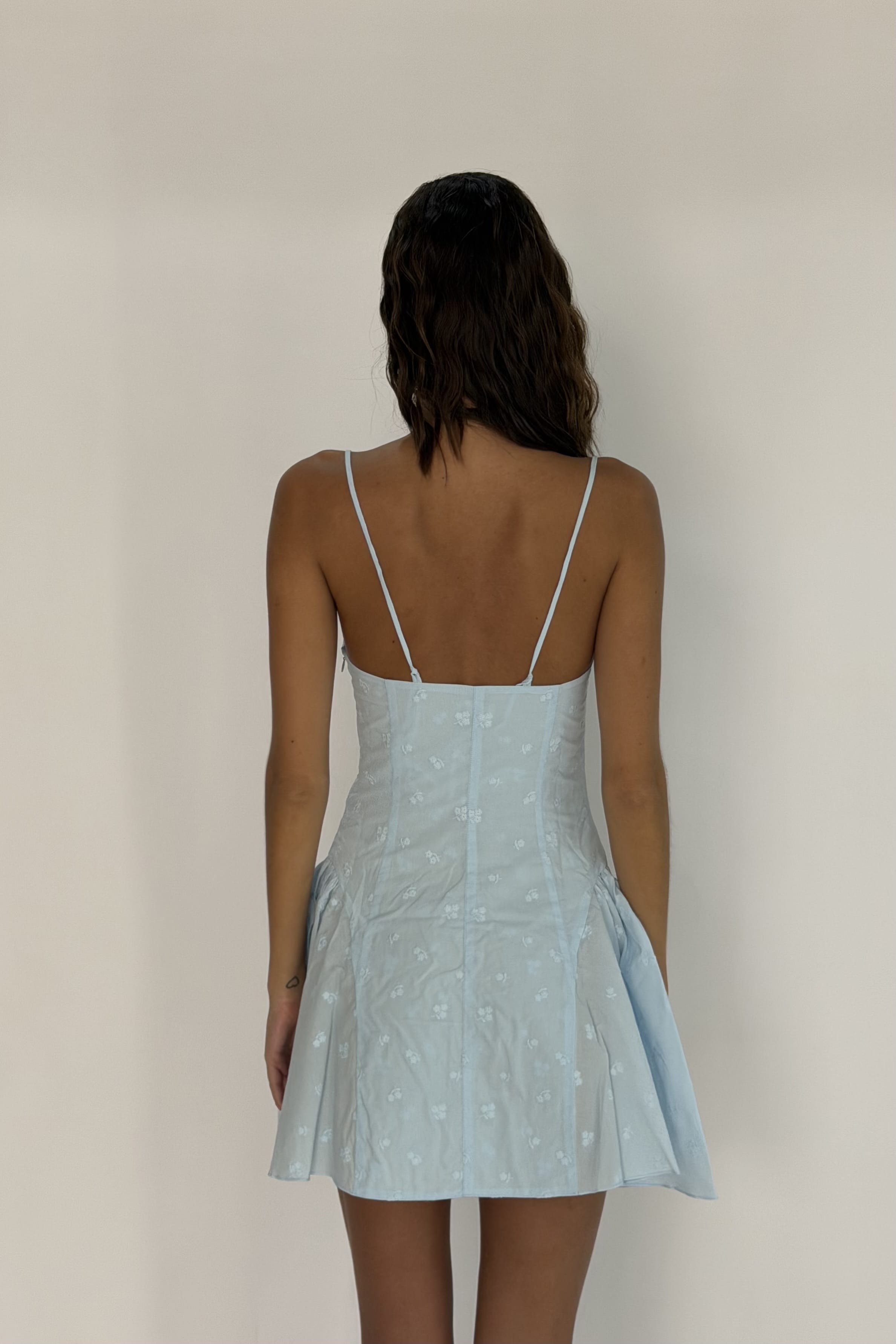 Isabella mini dress - ice blue - Aiumi