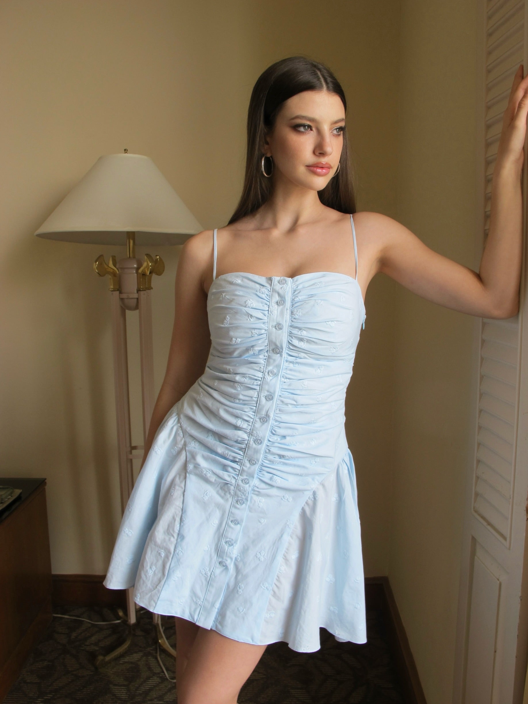 Isabella Mini Dress - Baby blue - Set Studio