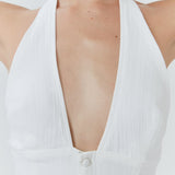 Rosanna Halter Top - White