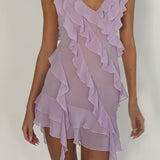 Sample Ruffle mini dress (X-Small) - Aiumi