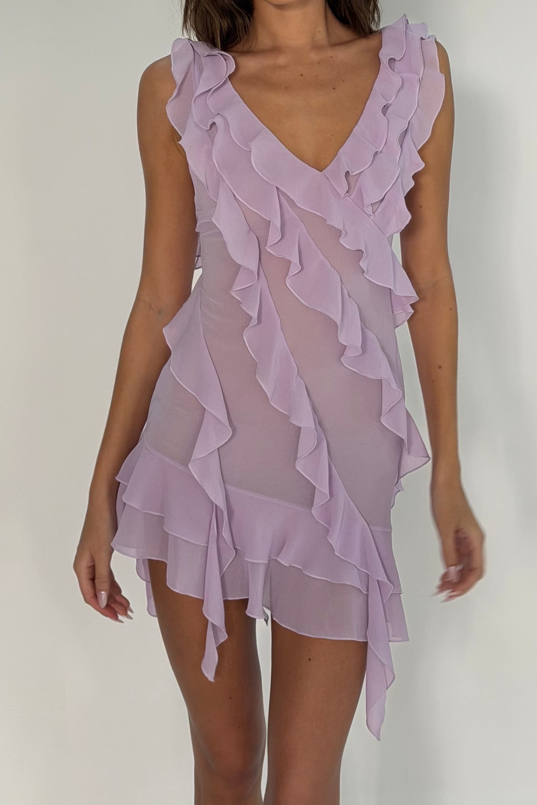 Sample Ruffle mini dress (X-Small) - Aiumi