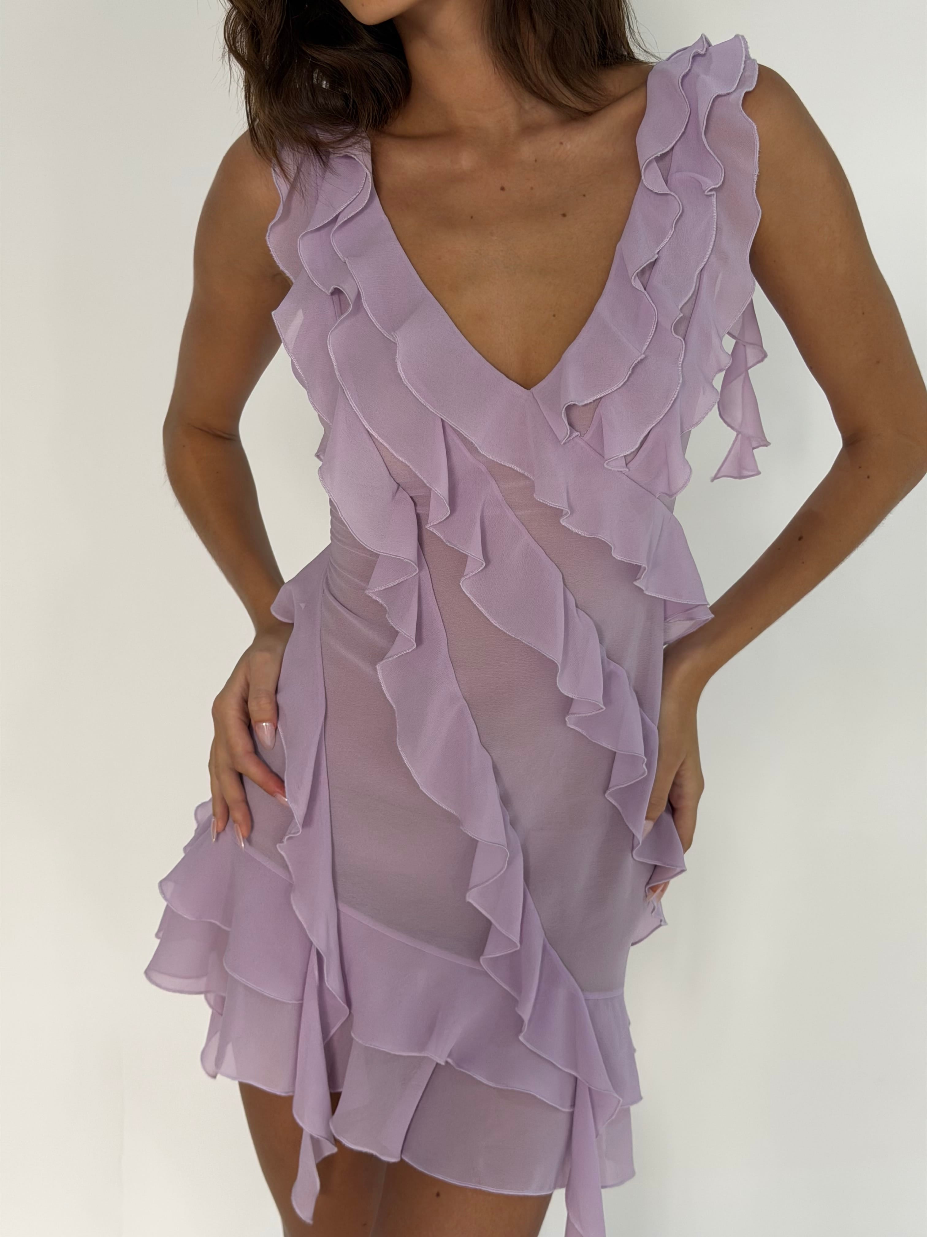 Sample Ruffle mini dress (X-Small) - Aiumi