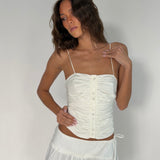 Sample Poppy mini skirt white - (X-Small) - Aiumi