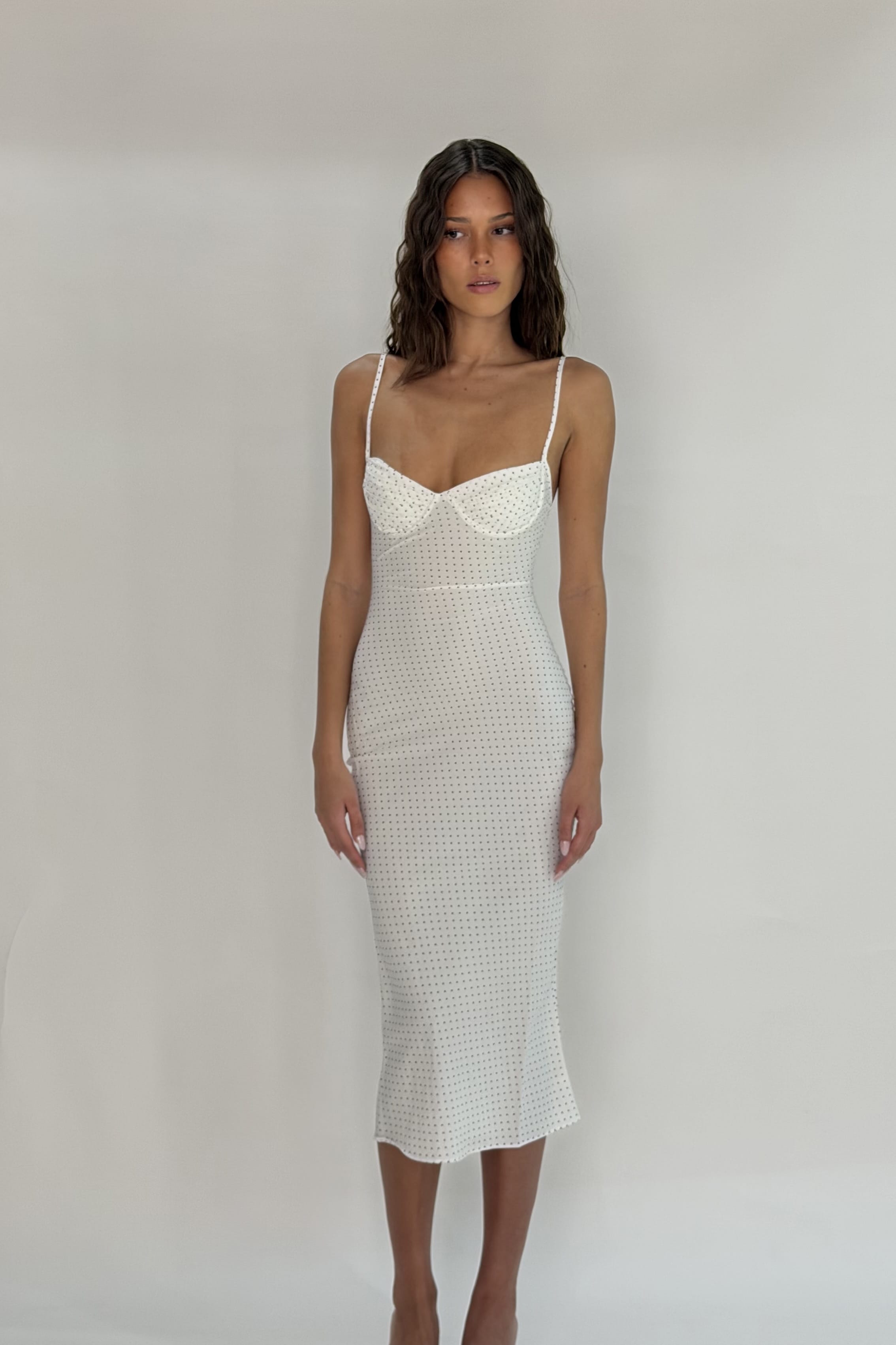 White Blossom midi dress - Aiumi
