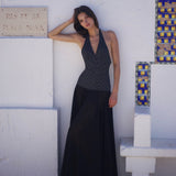 Rosalia Maxi Dress - Polka Dot Black