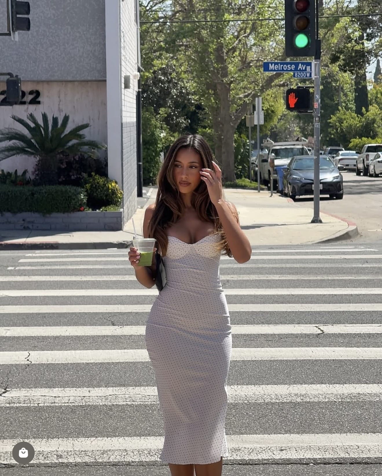 White Blossom midi dress - Aiumi