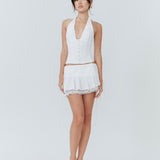 Rosanna Halter Top - White